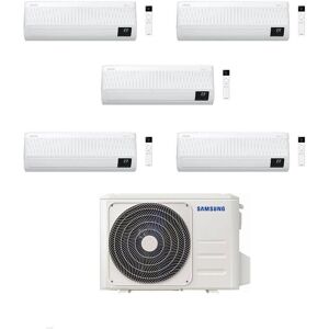 Samsung Climatizzatore Penta Split Windfree Elite 7+7+12+12+12 con AJ100TXJ5KG/EU Inverter R-32 Wi-Fi Classe A+++