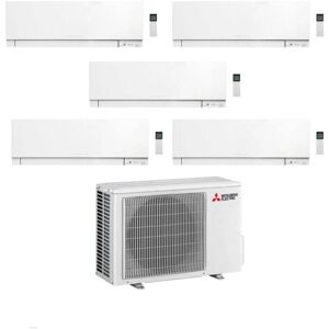 Mitsubishi Climatizzatore Penta Split Kirigamine Zen MSZ-EF Bianco 9+9+12+12+12 con MXZ-5F102VF Inverter R-32 Wi-Fi Classe A++