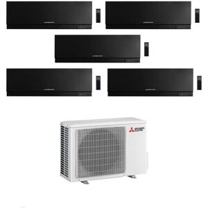 Mitsubishi Climatizzatore Penta Split Kirigamine Zen MSZ-EF Nero 9+12+12+12+12 con MXZ-5F102VF Inverter R-32 Wi-Fi Classe A++