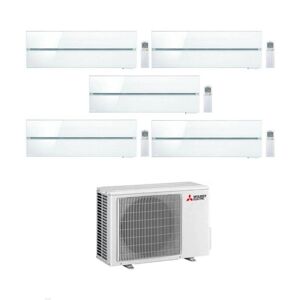 Mitsubishi Climatizzatore Penta Split Kirigamine MSZ-LN Bianco 9+9+9+9+9 con MXZ-5F102VF Inverter R-32 Wi-Fi Classe A++