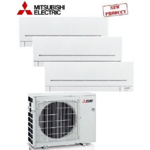 Mitsubishi Climatizzatore Trial Split 12000+12000+12000 12+12+12 Btu Wifi A++ Msz-Apvgk Mxz-4f80vf R32