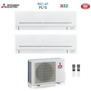 Mitsubishi Climatizzatore Inverter Dual 7000+12000 7+12 Btu Classe A+++ Msz-Apvgk Mxz-2f42vf Wifi Gas R32