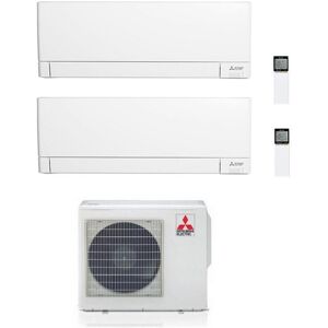 Mitsubishi Climatizzatore Dual Split Wifi 12000+12000 12+12 Btu A+++ Msz-Ay Mxz-2f53vf Gas R32