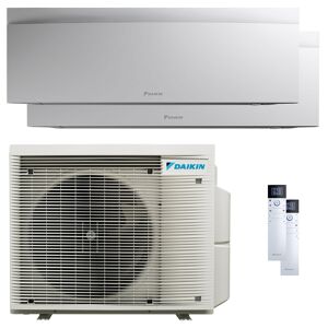 Condizionatore Daikin Emura 3 Dual Split 12000+18000 Btu Inverter A++ Wifi Unità Esterna 5 Kw Bianco (2MXM50A/FTXJ35AW_1/FTXJ50AW_1)