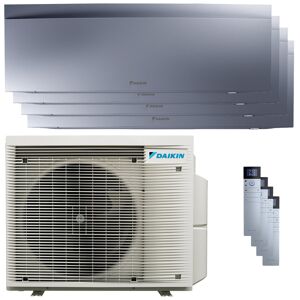 Condizionatore Daikin Emura 3 Quadri Split 7000+9000+9000+18000 Btu Inverter A++ Wifi Unità Esterna 7.4 Kw Silver (4MXM80A/FTXJ20AS_1/FTXJ25AS_2/FTXJ50AS_1)