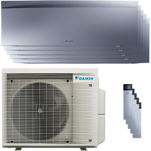 Condizionatore Daikin Emura 3 Penta Split 7000+7000+9000+9000+12000 Btu Inverter A+ Wifi Unità Esterna 7.8 Kw Silver (5MXM90A/FTXJ20AS_2/FTXJ25AS_2/FTXJ35AS_1)