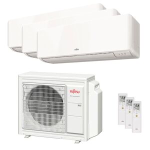 Condizionatore Fujitsu Serie Km Wifi Trial Split 7000+7000+12000 Btu Inverter A+++ Unità Esterna 5.4 Kw (3NGF82001/3NGF82112_2/3NGF82114_1)