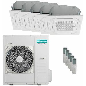 Condizionatore Hisense Cassetta Act Penta Split 9000+9000+9000+12000+12000 Btu Inverter Unità Esterna 12.5 Kw (5AMW125U4RTA/ACT26UR4RCC8_3/ACT35UR4RCC8_2)