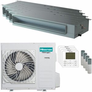 Condizionatore Hisense Canalizzabile Adt Quadri Split 9000+12000+12000+12000 Btu Inverter A++ Unità Esterna 10 Kw (4AMW105U4RAA/ADT26UX4RBL8_1/ADT35UX4RBL8_3)