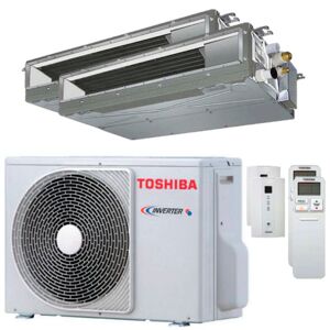 Condizionatore Toshiba Canalizzabile U2 Dual Split 12000+12000 Btu Inverter A++ Unità Esterna 5,2 Kw (RAS-2M18G3AVG-E-RAS-M13U2DVG-E-2)