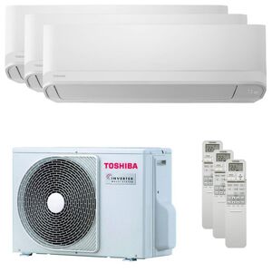 Condizionatore Toshiba New Seiya Trial Split 7000+7000+16000 Btu Inverter A+++ Unità Esterna 5.2 Kw (RAS-3M18G3AVG-E/RAS-B07E2KVG-E_2/RAS-B16E2KVG-E_1)