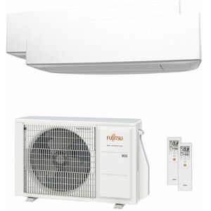 Condizionatore Fujitsu Serie Ke Wifi Dual Split 7000+7000 Btu Inverter A+++ Wifi Unità Esterna 4 Kw (3NGF7088/3NGF82104_2)