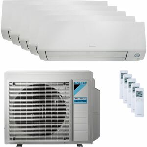 Condizionatore Daikin Perfera All Seasons Penta Split 9000+9000+9000+9000+15000 Btu Inverter A++ Wifi Unità Esterna 7.8 Kw (5MXM90A/FTXM25A_4/FTXM42A_1)