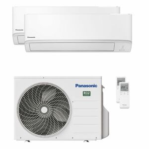 Condizionatore Panasonic Serie Tz Dual Split 7000+9000 Btu Inverter A+++ Wifi Unità Esterna 3.5 Kw (CU-2Z35TBE/CS-TZ20ZKEW_1/CS-TZ25ZKEW_1)