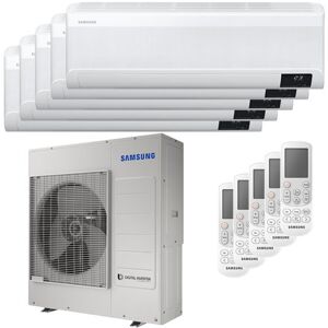 Condizionatore Samsung Windfree Avant Penta Split 7000+7000+7000+12000+12000 Btu Inverter A++ Wifi Unità Esterna 10,0 Kw (AJ100TXJ5KG/EU-AR07TXEAAWKNEU-5-714FB1)