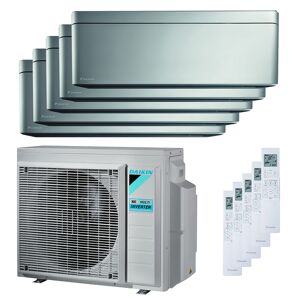 Condizionatore Daikin Stylish Penta Split 9000+9000+9000+12000+15000 Btu Inverter A++ Wifi Unità Esterna 9 Kw (5MXM90N-FTXA25BS-5-1646A2)