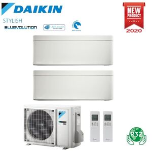 Climatizzatore Condizionatore Daikin Bluevolution Dual Split Inverter Stylish White R-32 Wi-Fi 9000+9000 Con 2mxm50m9 Ftxa-Aw Garanzia Italiana 9+9