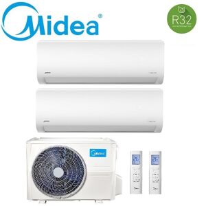 Climatizzatore Condizionatore Dual Split Inverter Midea Xtreme R-32 9000+9000 Btu 9+9 Con M2od-18hfn8-Q Wi-Fi Incluso New