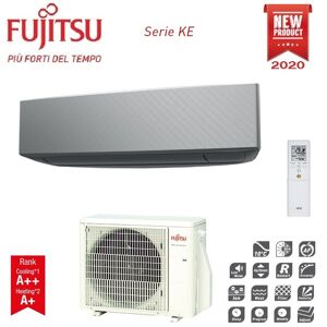Climatizzatore Condizionatore Fujitsu Inverter Serie Ke 9000 Btu Asyg09keta-B Silver R-32 Wi-Fi Optional– New