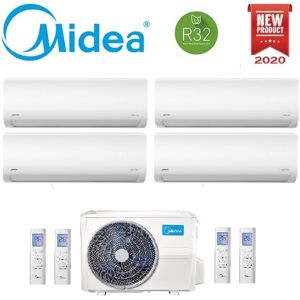 Climatizzatore Condizionatore Quadri Split Inverter Midea Xtreme R-32 9000+9000+9000+9000 Btu 9+9+9+9 Con M4o-36hfn8-Q Wi-Fi Incluso New