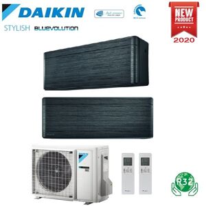 Climatizzatore Condizionatore Daikin Bluevolution Dual Split Inverter Stylish Blackwood R-32 Wi-Fi 9000+15000 Con 2mxm68m9 - New Real Blackwood Ftxa-Bt