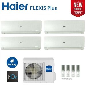 Climatizzatore Condizionatore Haier Quadri Split Inverter Flexis Plus White R-32 7000+9000+12000+15000 Con 4u85s2sr3fa Wi-Fi Hon New - 7+9+12+15