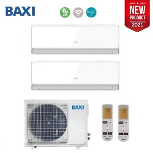 Climatizzatore Condizionatore Baxi Inverter Dual Split Halo Bianco 9000+9000 Con Lsgt50-2m R-32 9+9 - New