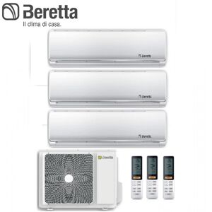 Climatizzatore Condizionatore Beretta Trial Split Inverter Serie Breva R-32 9000+9000+12000 Btu Wi-Fi Optional 9+9+12- New