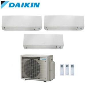 Climatizzatore Condizionatore Daikin Trial Split Inverter Serie A Ftxm R-32 Perfera All Seasons Bluevolution 9000+12000+12000 Con 3mxm68a9 Wi-Fi Incluso - New -9+12+12