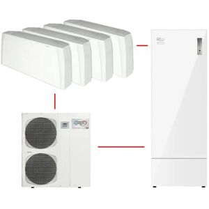 Argo Sistema A Pompa Di Calore Im Da 14 Kw Trifase Completo Di Accumulo Emix Tank 200 E Fancoil Sabiana Crc 23