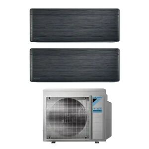 Daikin Condizionatore Dual Split Stylish Blackwood Con Inverter Da 9000+9000 Btu Wifi A+++ R32 2mxm50a