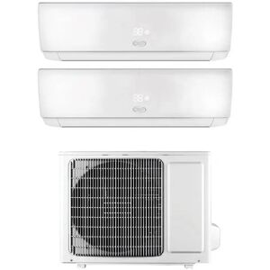 Argo Climatizzatore Ecowall Wifi Dual Split Da 12000+12000 Btu Con Inverter In R32 A++