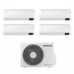 Samsung Climatizzatore Cebu Wi-Fi Quadri Split 7000+7000+7000+12000 Btu Inverter A++ In R32 Aj080txj4kg
