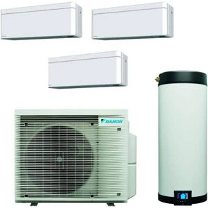 Daikin Multi+ Sistema Di Raffrescamento, Riscaldamento E Acs Da 120 L, Trial Split Esterna Da 5,2 Kw E Interne Stylish 9+9+12