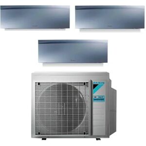 Daikin Climatizzatore Trial Split Inverter Serie Emura Silver Iii 9+9+18 9000+9000+18000 Btu A+++ Wifi R32 3mxm68a