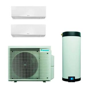 Daikin Multi+ Sistema Di Raffrescamento, Riscaldamento E Acs Da 120 L, Dual Split Esterna Da 5,2 Kw E Interne Perfera 12+12