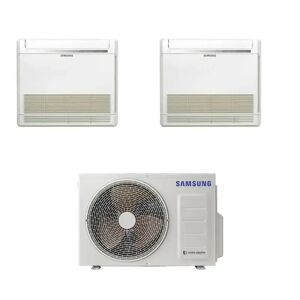 Samsung Condizionatore Con Inverter Dual Split Console Aj026tn 9000+9000 Btu R32 In A+++ Aj040txj2kg