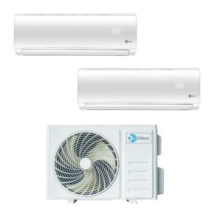 Diloc Climatizzatore Inverter Over Dual Split 9+12 9000+12000 Btu D.Over214 R 32 A+++ Wi-Fi Integrato