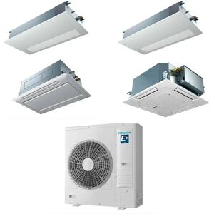 Hisense Condizionatore A Cassetta Vrf Quadri Split 9000+9000+12000+12000 Btu Con Inverter Avw-48hjfhh1