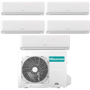 Hisense Climatizzatore Inverter Ecosense Wi-Fi Penta Split 9000+9000+12000+12000+12000 Btu 5amw125u4rta R-32 A++