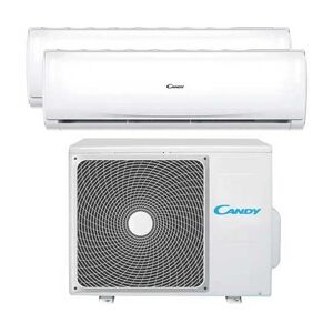 Candy Climatizzatore Condizionatore Smart Pompa Di Calore Wifi Integrato  Pura Dualsplit 9000btu+12000btu A++a+ Self-Clean Composto Da Cy-12tain-M + Cy-9tain-M + Cy-2t14aout