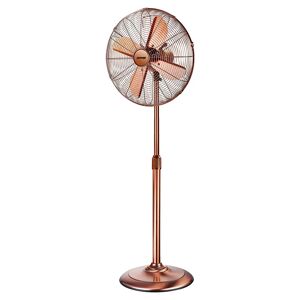 Tecnomat VENTILATORE A PIANTANA ZEPHIR RETRO A 4 PALE Ø 40 cm BRONZO ALTEZZA 133 cm 3 VELOCITA'