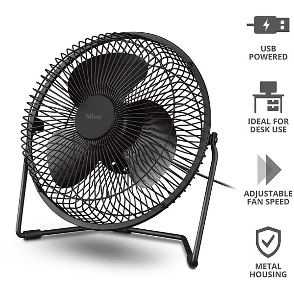 trust ventilatore blaze usb cooling fan