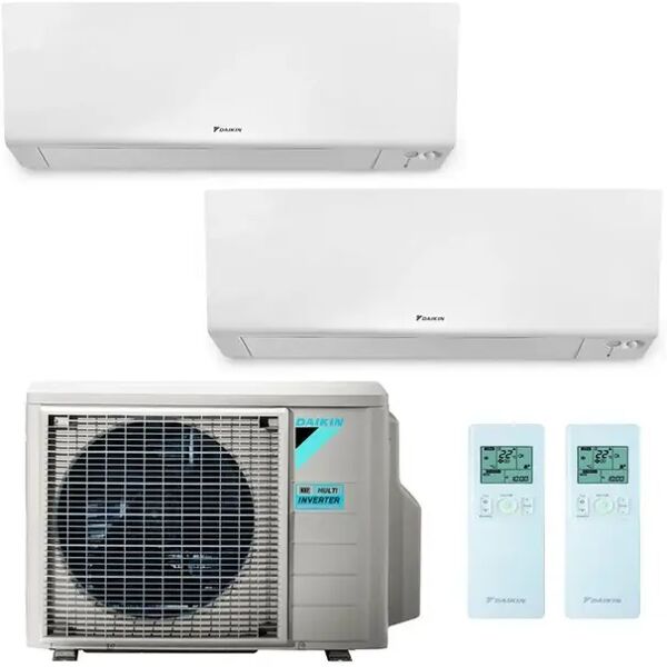 condizionatore daikin perfera dual split 7000+12000 btu inverter r32 2mxm68 a++ wifi