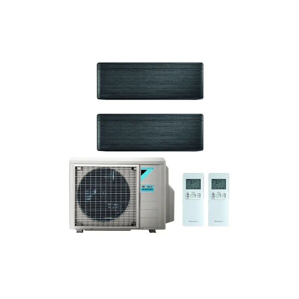 condizionatore daikin stylish new real blackwood dual split 7000+12000 btu inverter r32 2mxm50m a+++ wifi