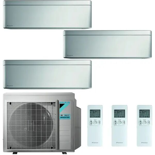 condizionatore daikin stylish new total silver trial split 7000+9000+12000 btu inverter r32 3mxm52n a+++ wifi