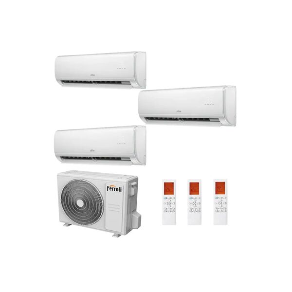 condizionatore ferroli giada s trial split 9000+9000+12000 btu inverter r32 21-3 a++ wifi