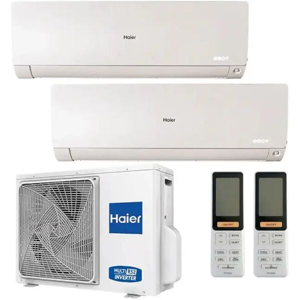 condizionatore haier flexis plus dual split 7000+12000 btu inverter r32 2u50s2sm1fa a++ wifi