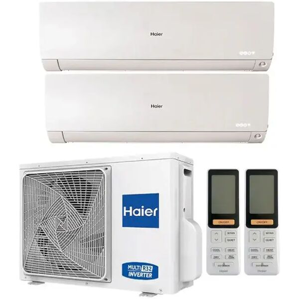 condizionatore haier flexis plus dual split 7000+7000 btu inverter r32 2u40s2sm1fa a++ wifi