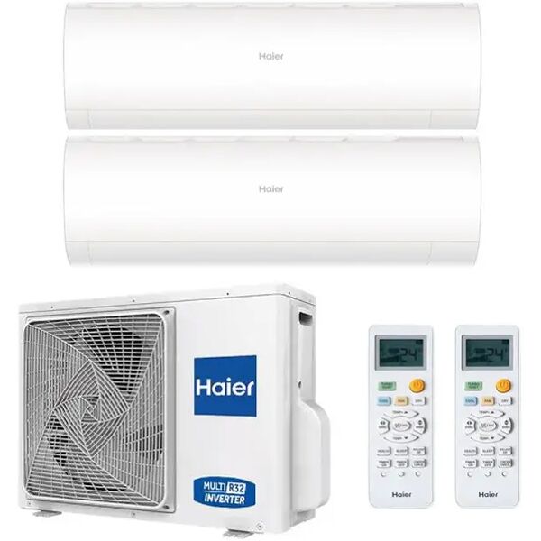 condizionatore haier pearl dual split 7000+9000 btu inverter r32 2u40s2sm1fa a++ wifi